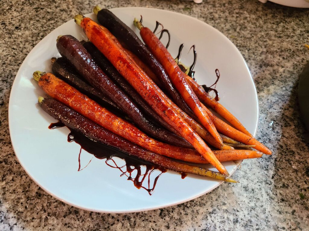 Soy glazed carrots